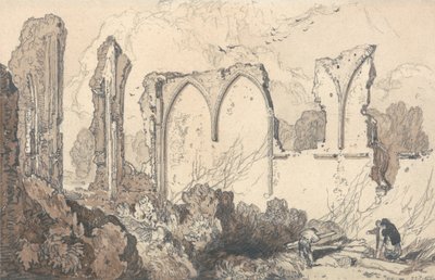 Ruin Behind the Free School, Thetford, Suffolk by John Sell Cotman